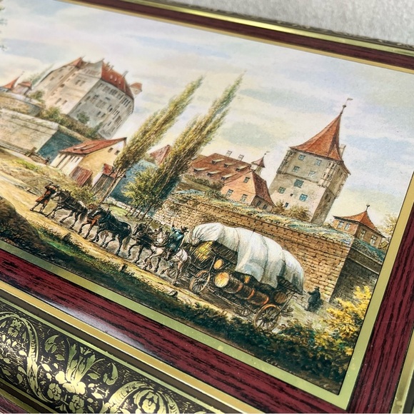 Vintage E. Otto Schmidt Metal Tin Storage Bakery/Biscuit Box-Hinged Lid-Germany - Picture 12 of 13